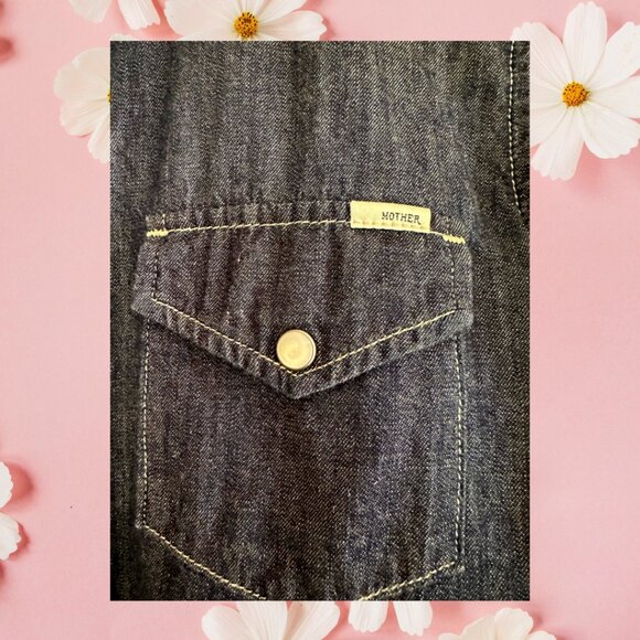 Mother Denim Western Button Up with Colorful Detail - Picture 3 of 3